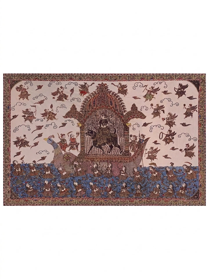 Goddess Vahanvati - Mata Ni Pachedi Painting · view 1