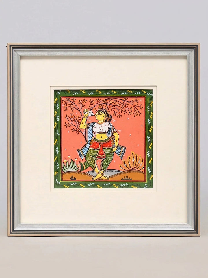 Woman with Conch on Pattachitra Painting · view 1
