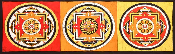 Yantra - a Cosmic Symbol Painting on Cotton · view 1
