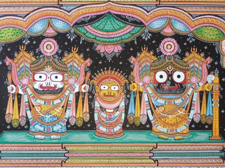 Lord Jagannath Painting on Canvas · view 2