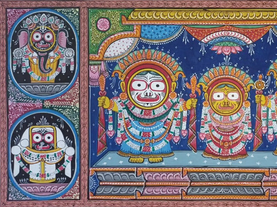 Jagannath Painting on Canvas