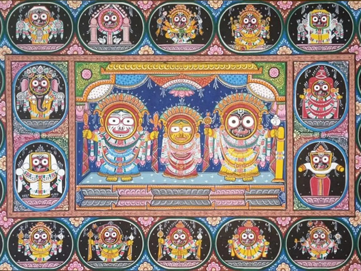 Jagannath Story Painting on Canvas · view 2