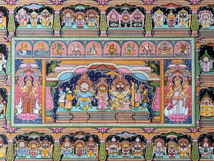 Jagannath Painting on Canvas