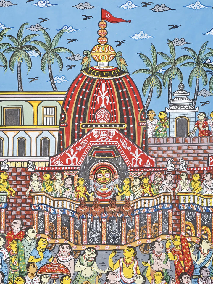 Jagannath Rath Yatra - Puri Painting on Canvas · view 3