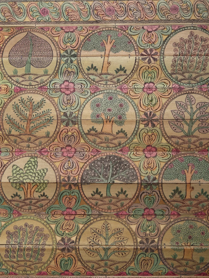 Many Trees in Painting on Palm Leaf · view 2