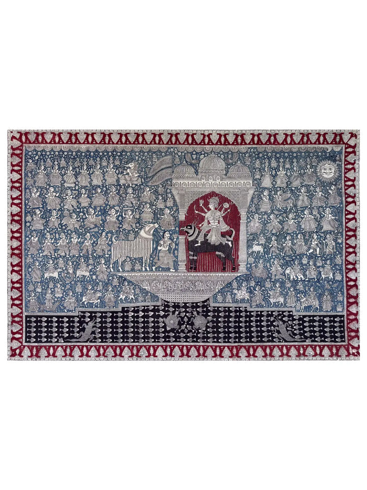 A Warrior - Mata Ni Pachedi Painting on Cotton · view 1