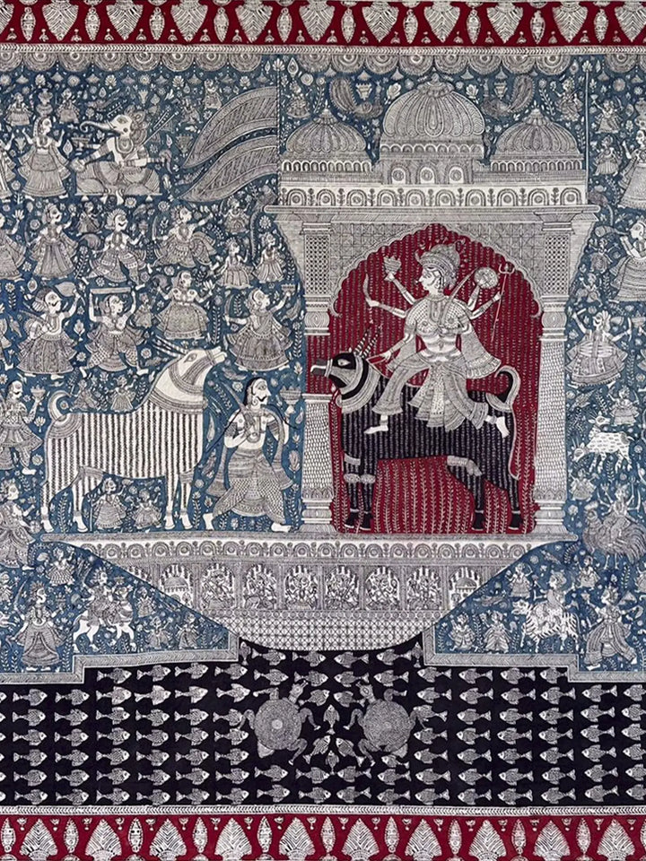 A Warrior - Mata Ni Pachedi Painting on Cotton · view 2
