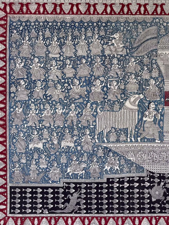 A Warrior - Mata Ni Pachedi Painting on Cotton · view 3