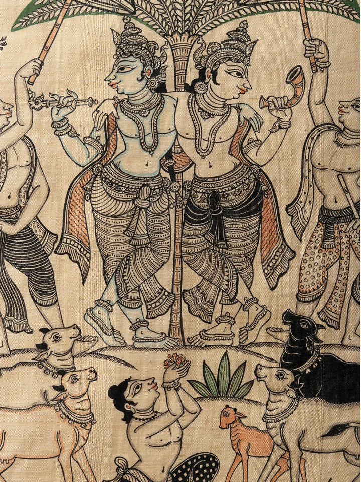 Harmonious Brothers - Krishna and Balarama Painting · view 2