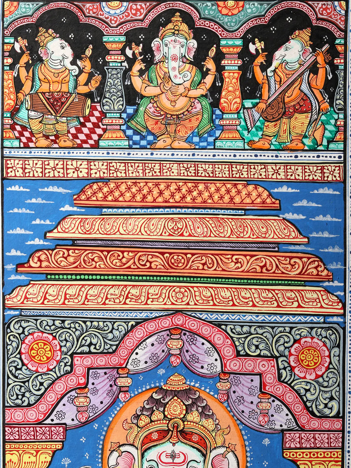Life Story of Lord Ganesha Painting on Canvas · view 2