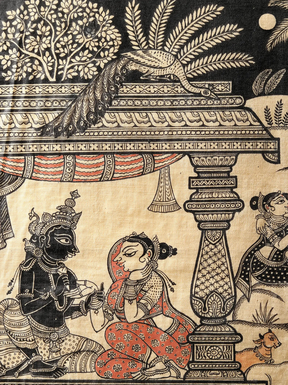Krishna Painting of Six Seasons - Vasanta, Grishma, Varsha, Sharad, Hemanta, Shishira | Superfine Patachitra Painting