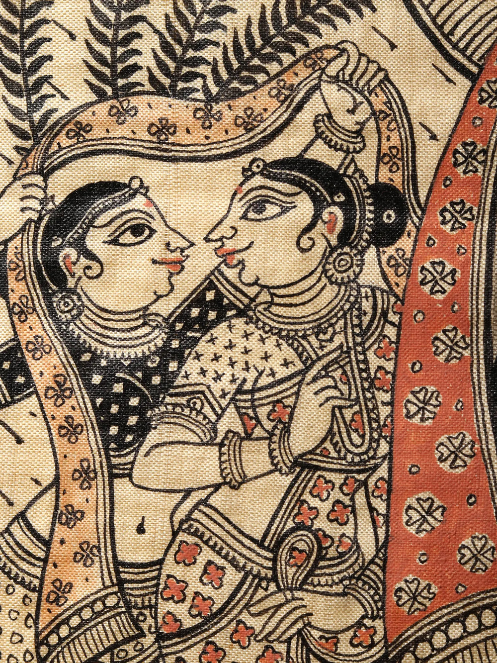 Krishna Painting of Six Seasons - Vasanta, Grishma, Varsha, Sharad, Hemanta, Shishira | Superfine Patachitra Painting