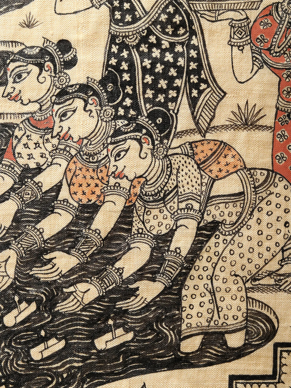 Krishna Painting of Six Seasons - Vasanta, Grishma, Varsha, Sharad, Hemanta, Shishira | Superfine Patachitra Painting