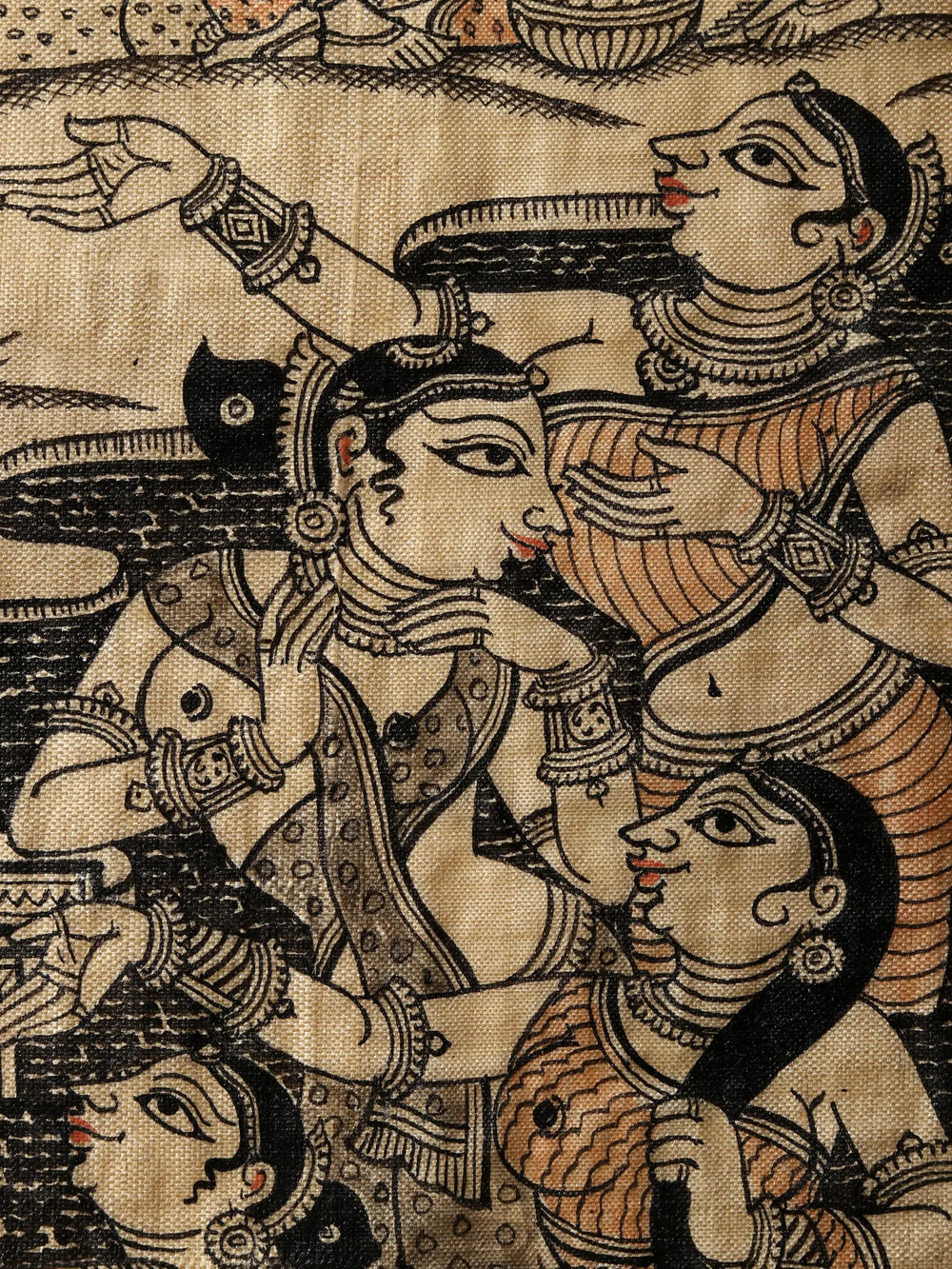 Krishna Painting of Six Seasons - Vasanta, Grishma, Varsha, Sharad, Hemanta, Shishira | Superfine Patachitra Painting