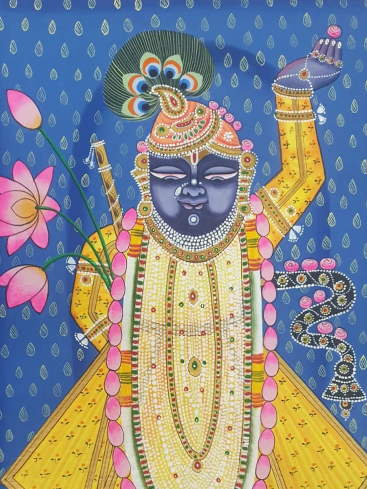 Divine Darshan of Shrinathji Painting on Cloth · view 3