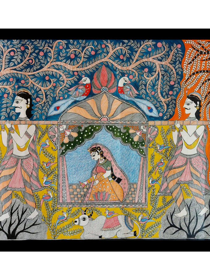 Doli Vidai Painting on Handmade Paper · view 2