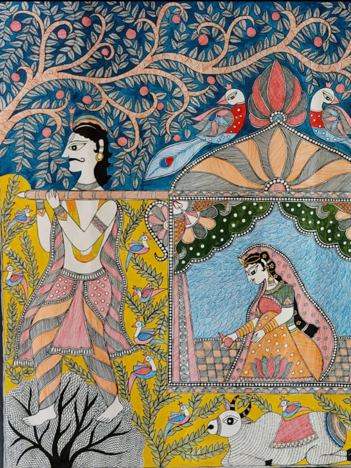 Doli Vidai Painting on Handmade Paper · view 3