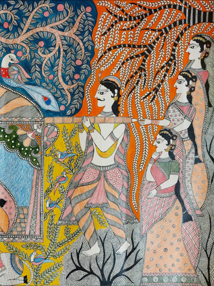Doli Vidai Painting on Handmade Paper · view 4