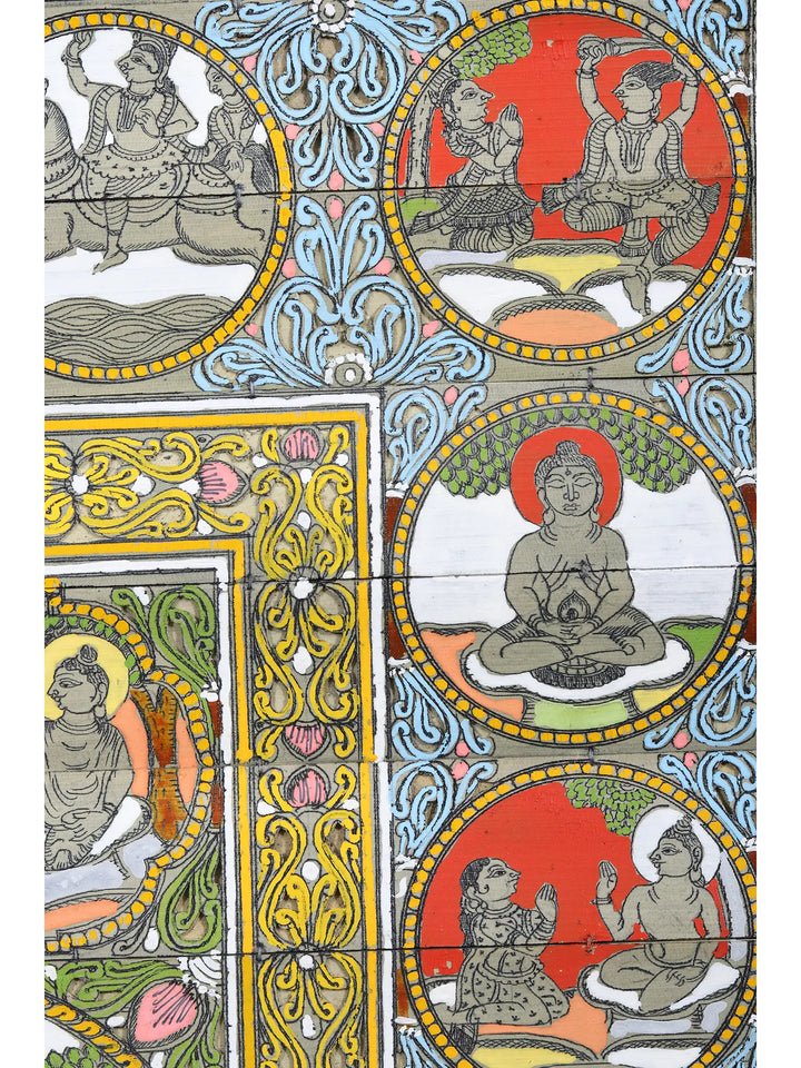 Buddha's Life Story Painting on Palm Leaf · view 4