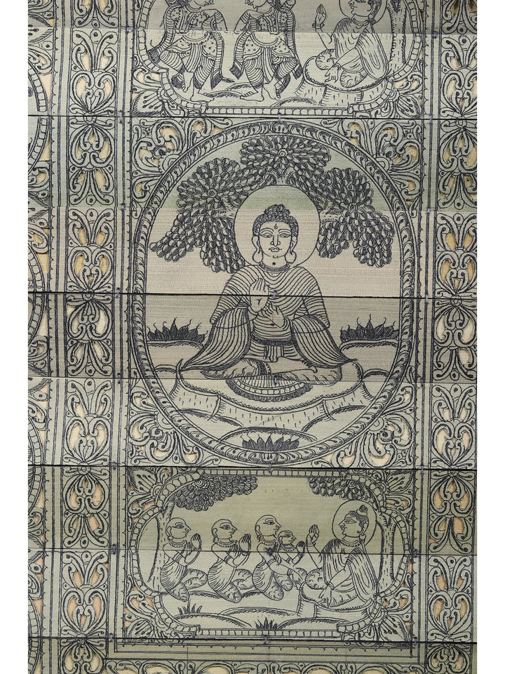 Buddha's Life Story Painting on Palm Leaf · view 2