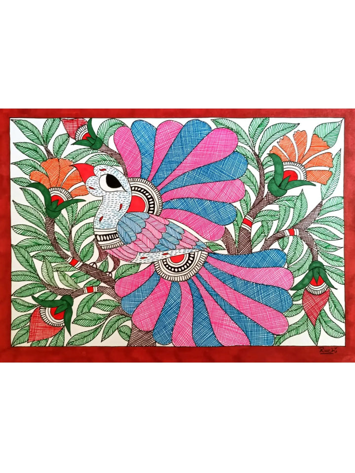 Bird on the Branches Painting on Paper · view 1