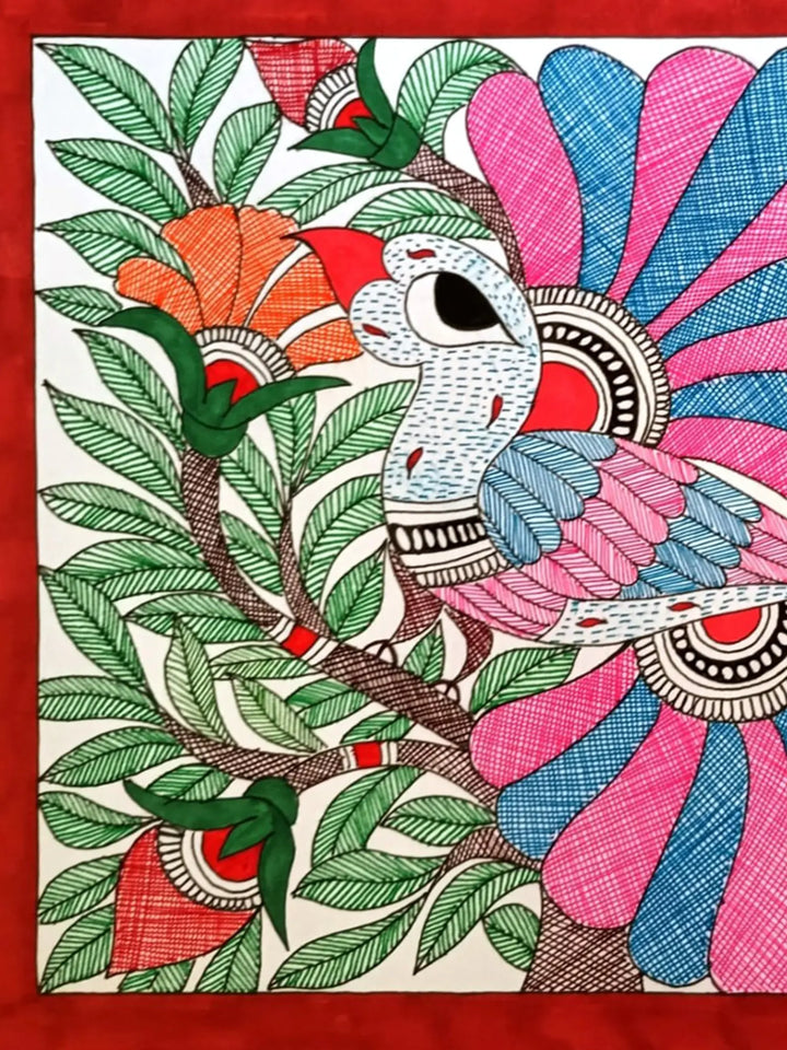 Bird on the Branches Painting on Paper · view 2