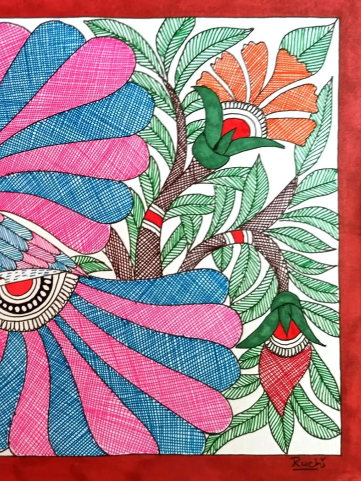 Bird on the Branches Painting on Paper · view 4