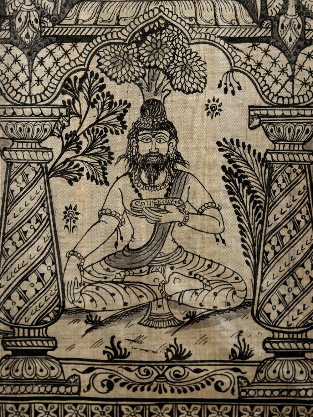 64 Kalas - Pattachitra Art (Masterpiece) | Watercolor on Tussar Silk