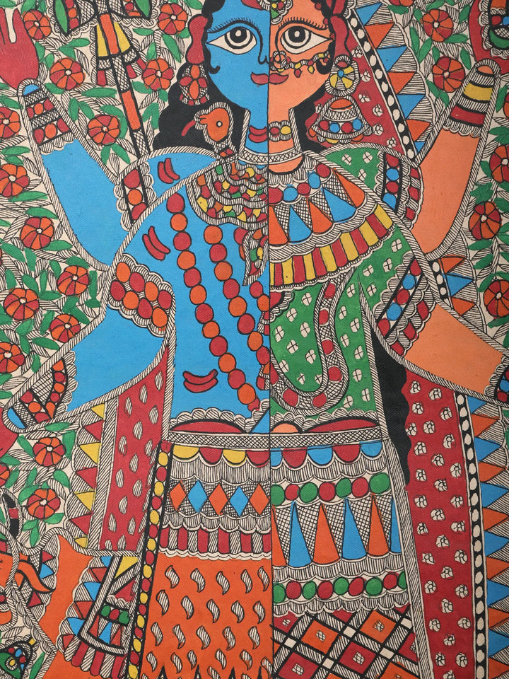 Ardhnareshwar Painting on Handmade Paper · view 2