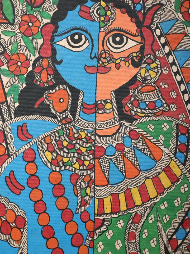 Ardhnareshwar Painting on Handmade Paper · view 3