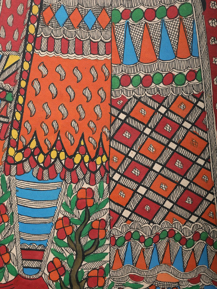 Ardhnareshwar Painting on Handmade Paper · view 4