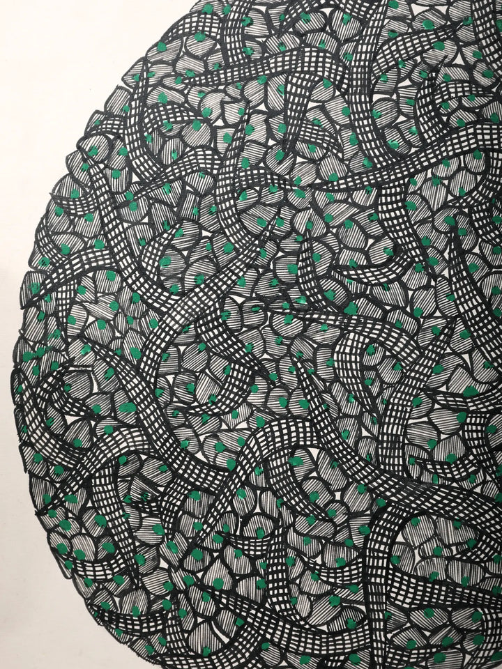 Banyan Tree Painting on Handmade Paper · view 3