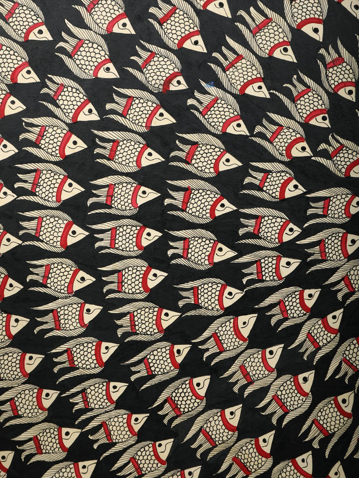 Blackwater Fish Mandala Painting on Handmade Paper · view 3