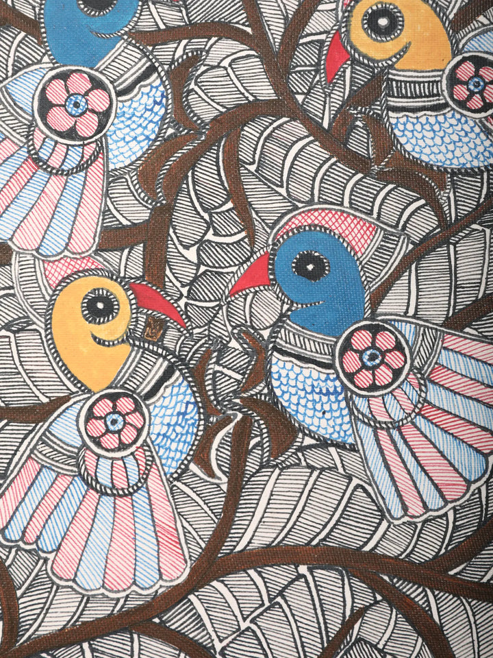 Village Women Painting on Handmade Paper · view 3