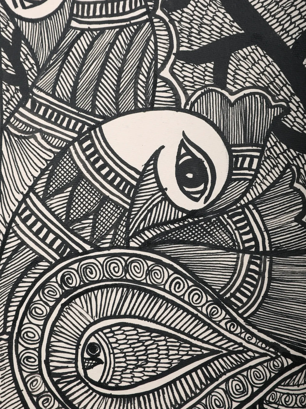 Pair of Peacock Madhubani Painting | Handmade Paper | By Ashutosh Jha
