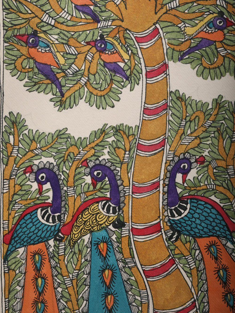 Tree Of Life With Peacock | Handmade Paper | By Ashutosh Jha