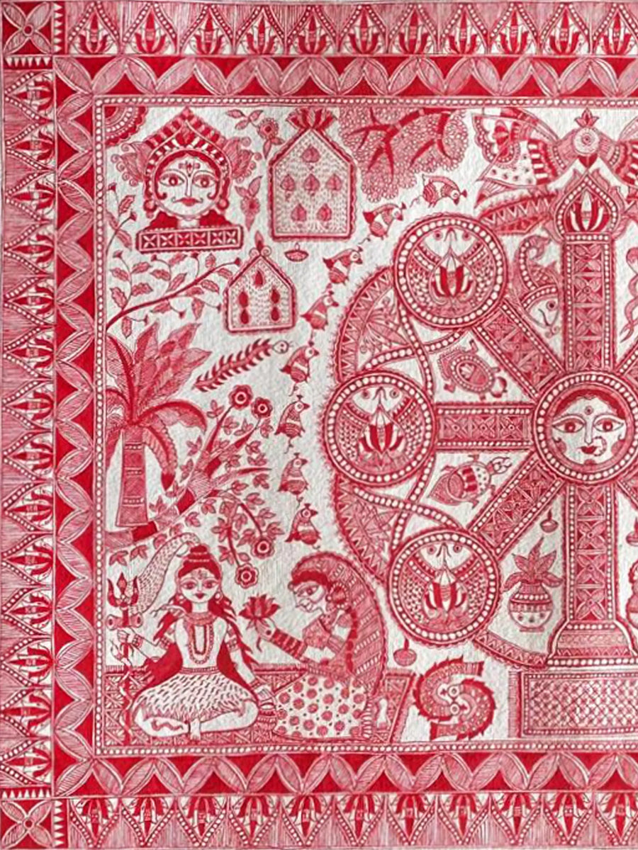 Kohbar - God and Goddess Painting on Handmade Paper