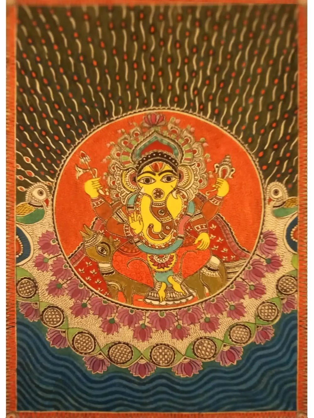 Vighanharta Bappa | Acrylic On Paper | By Simmi Rishi