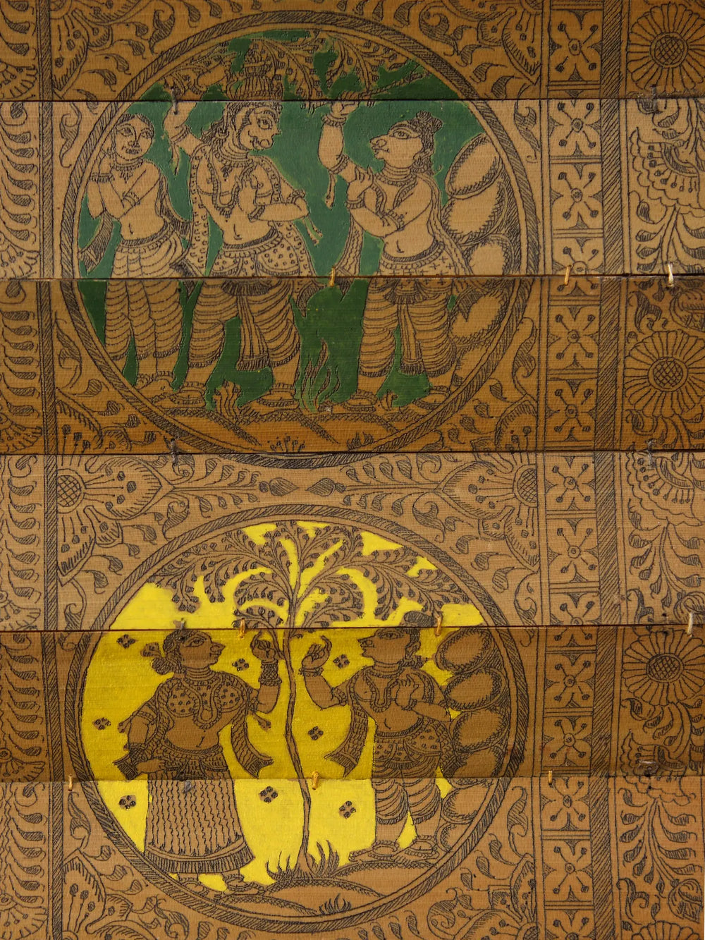 Different Forms of Lord Ganesha with His Life Story | Superfine Pattachitra Painting on Palm Leaf