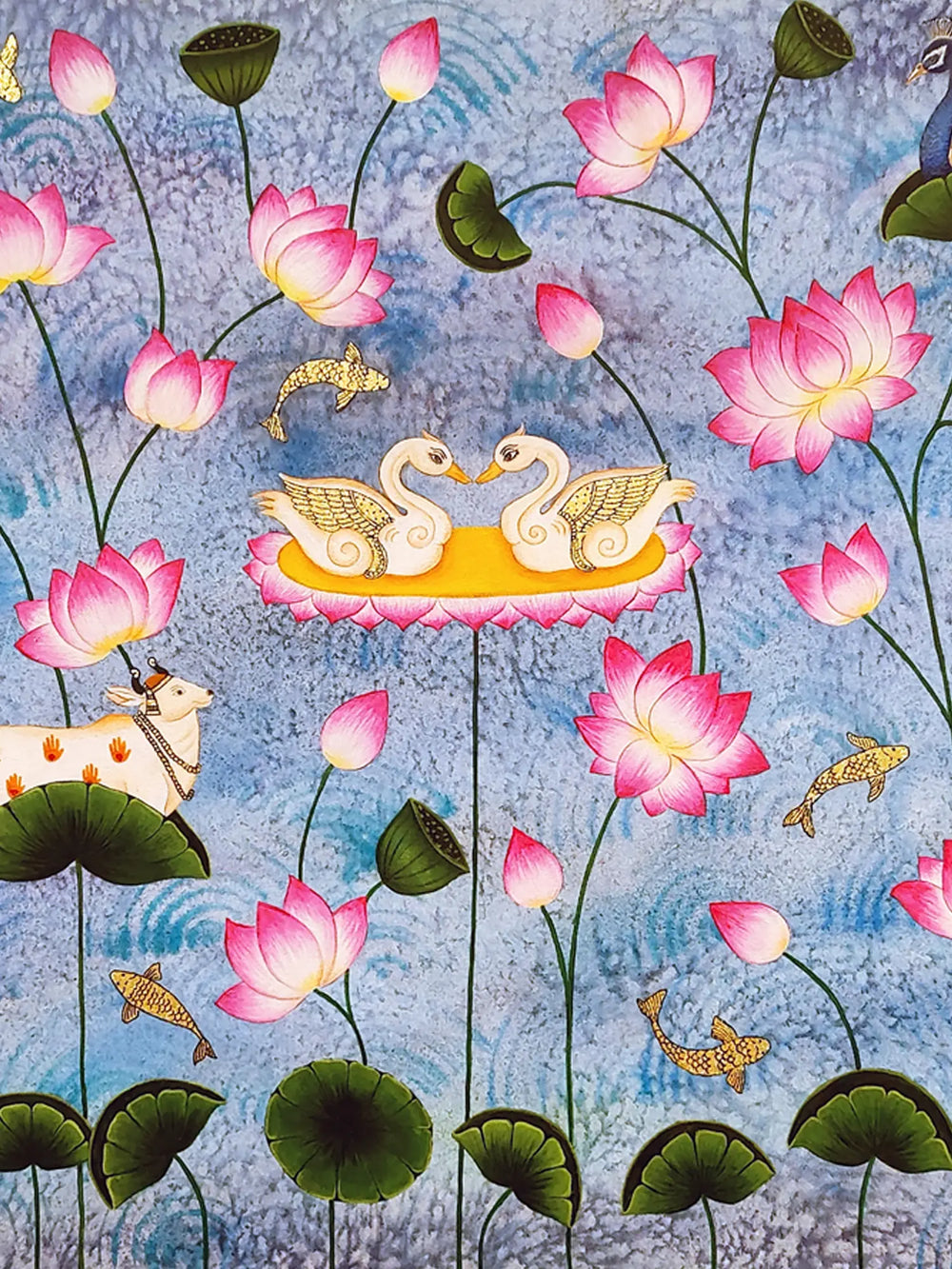 Beautiful Kamal Talai | Acrylic And Ink On Canvas | By Rishma Lath