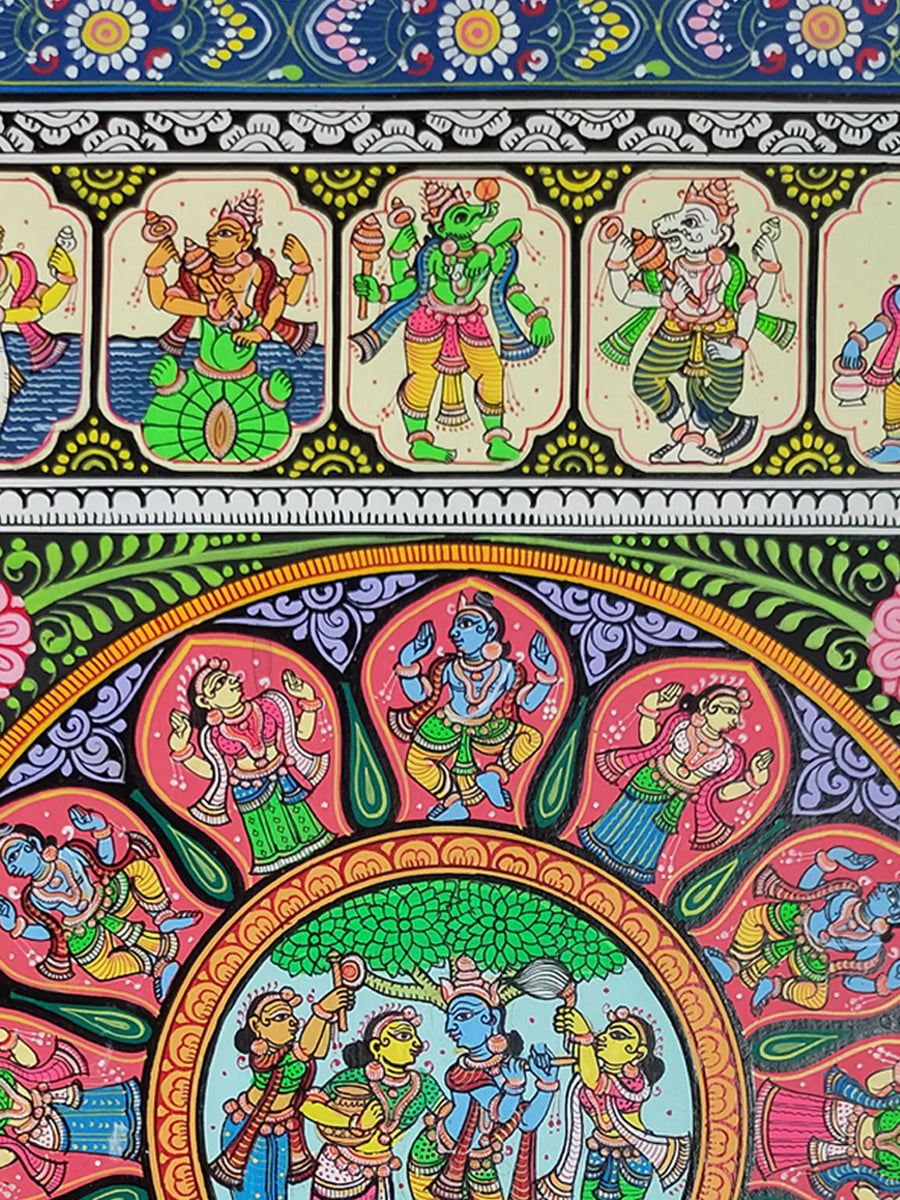 Lord Krishna Playing Flute Painting