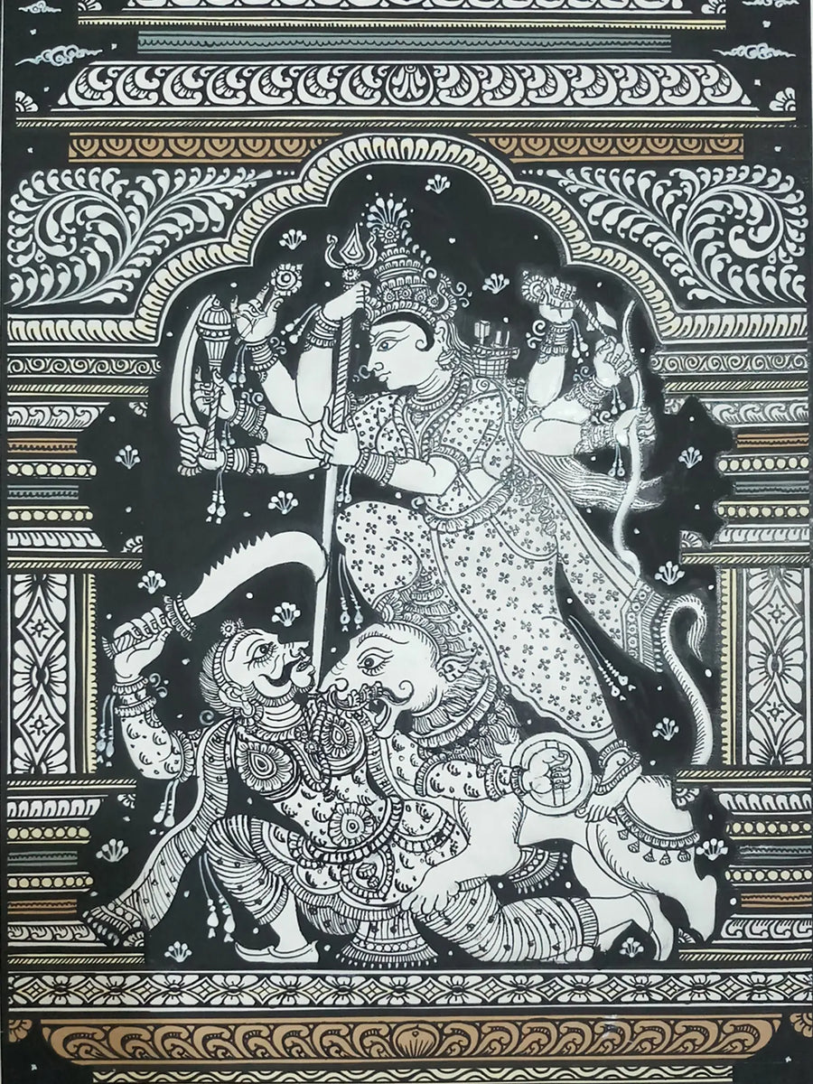 Mahishasura Mardini Painting