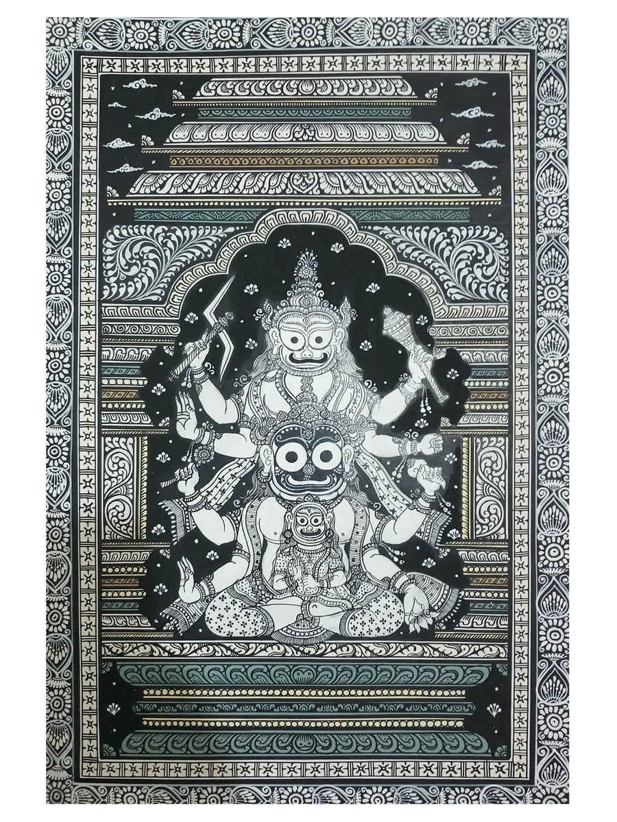 Lord Jagannath with Jagya and Narayana Painting