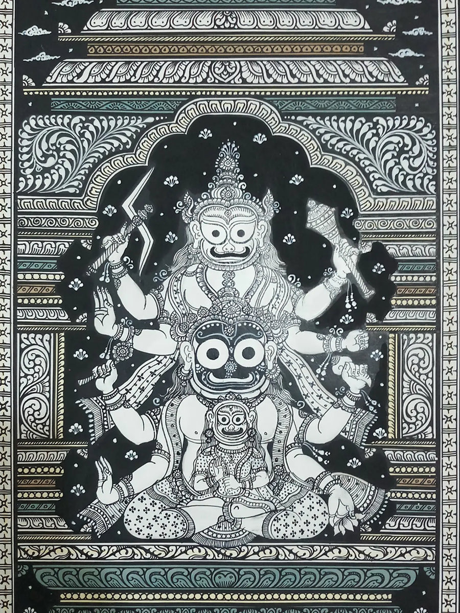 Lord Jagannath with Jagya and Narayana Painting