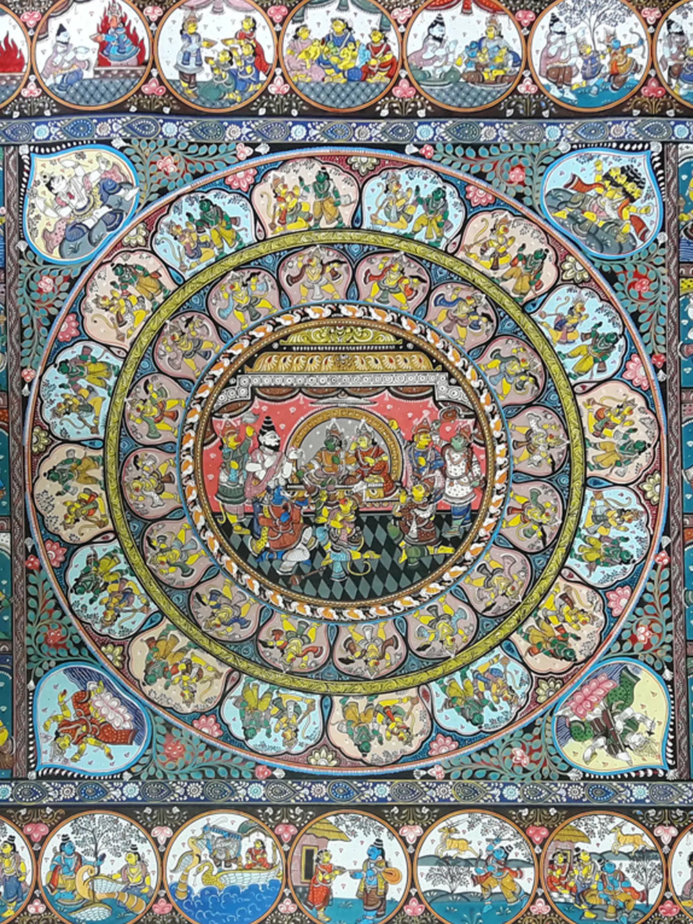 Life Story Of Shri Rama | Watercolor On Handmade Sheet | By Jayadev Moharana