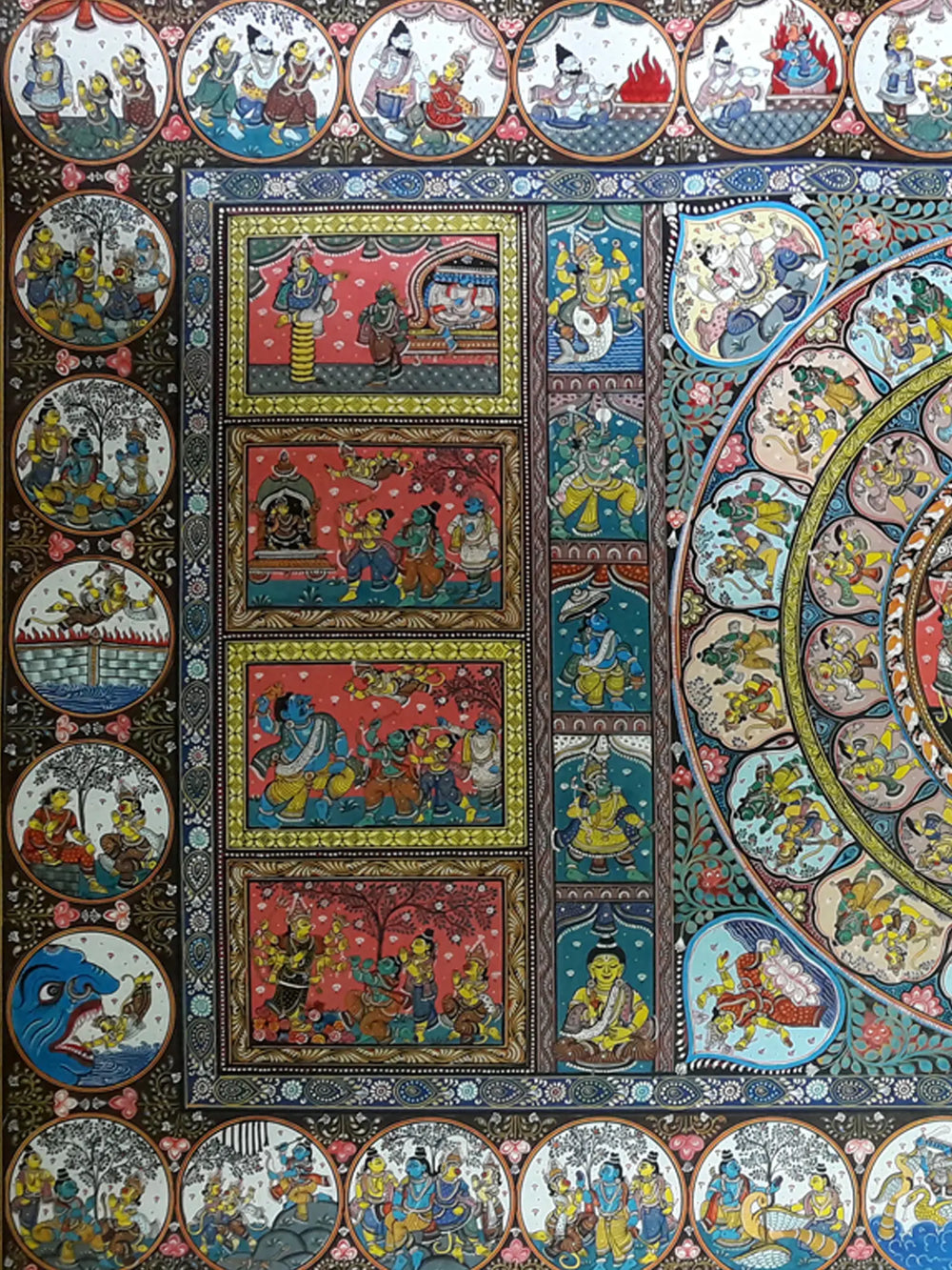Life Story Of Shri Rama | Watercolor On Handmade Sheet | By Jayadev Moharana