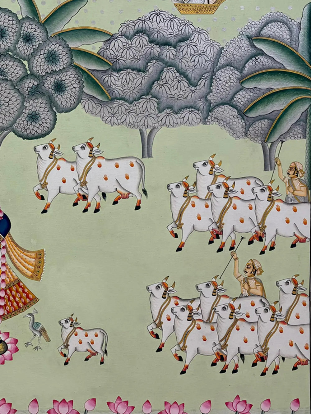 Pichwai Painting Shrinathji Darshan | Natural Color On Cloth | By Dheeraj Munot