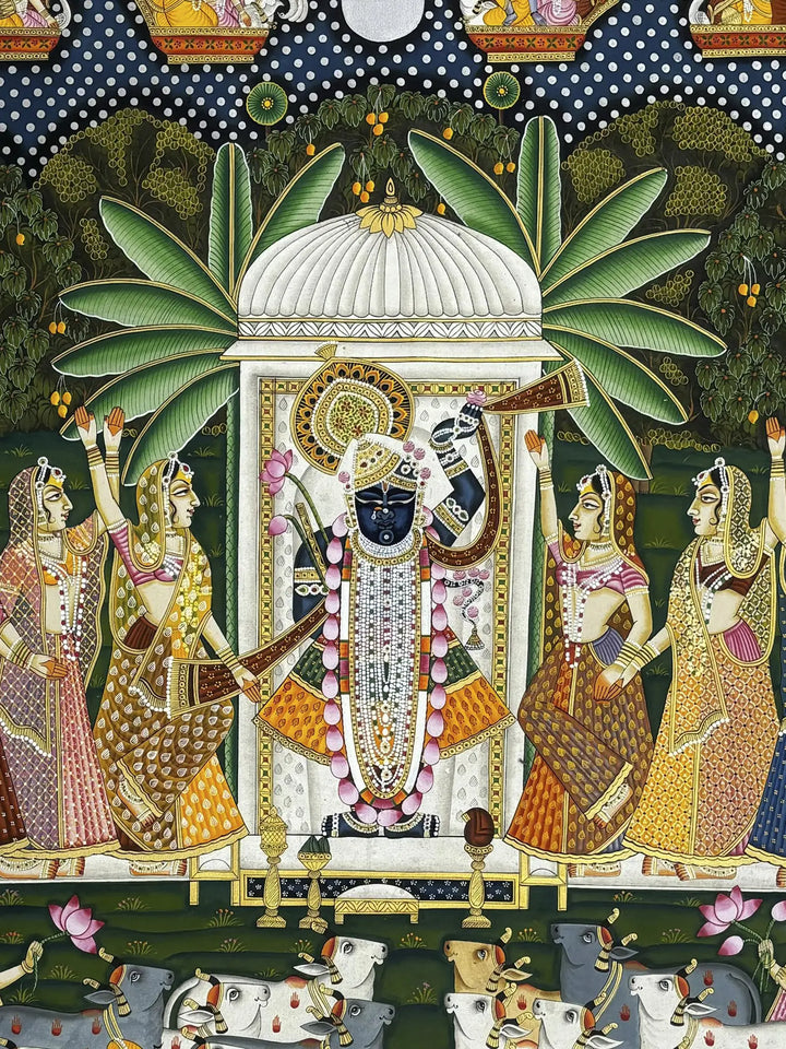 Devotional Shrinathji Pichwai Painting · view 2