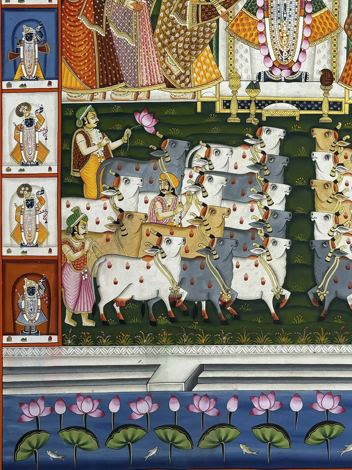 Devotional Shrinathji Pichwai Painting · view 3