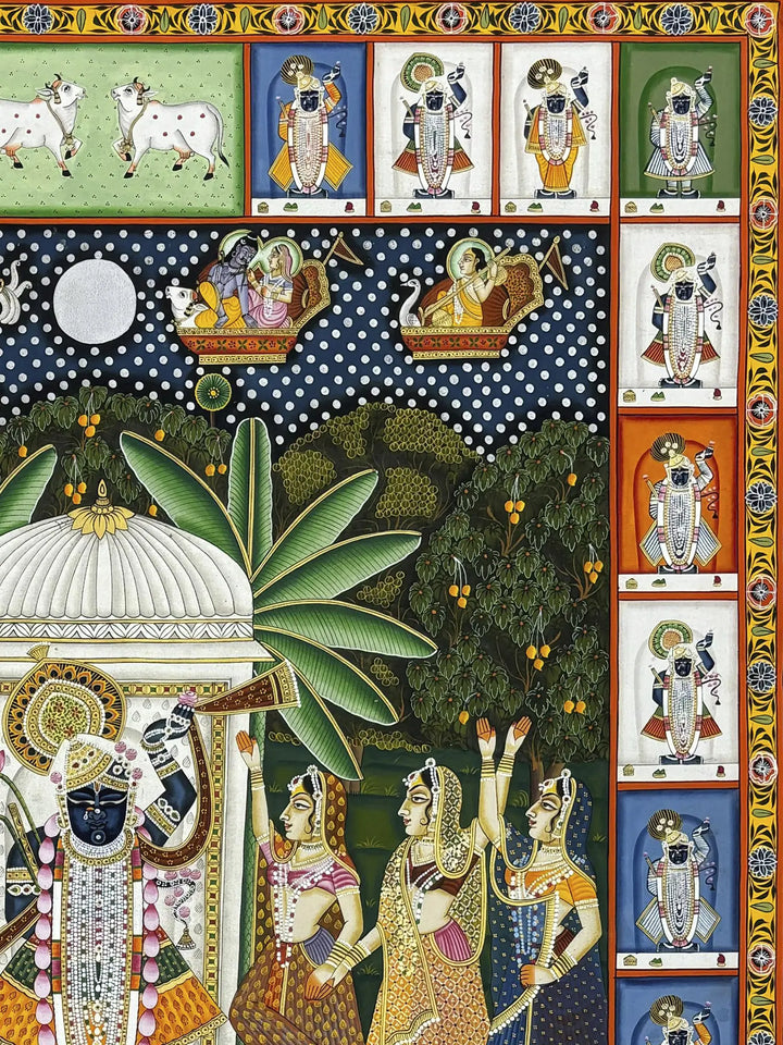 Devotional Shrinathji Pichwai Painting · view 4
